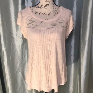 Lauren Conrad Linen Blush Pink Tee
